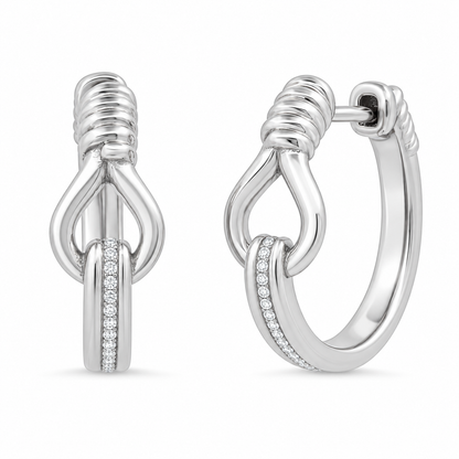 TOI ET MOI Mini Diamond Hoops | Colette Jewelry
