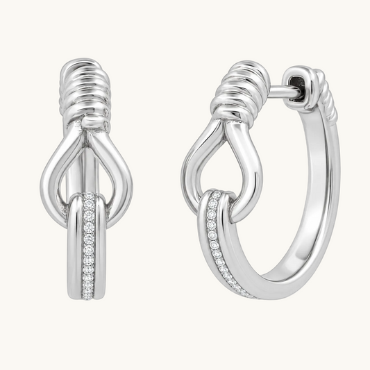 TOI ET MOI Mini Diamond Hoops | Colette Jewelry