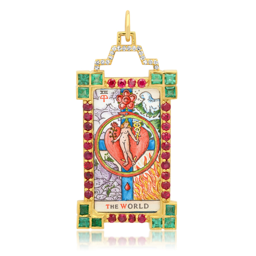 The World Tarot Charm 18K Gold Colette Jewelry
