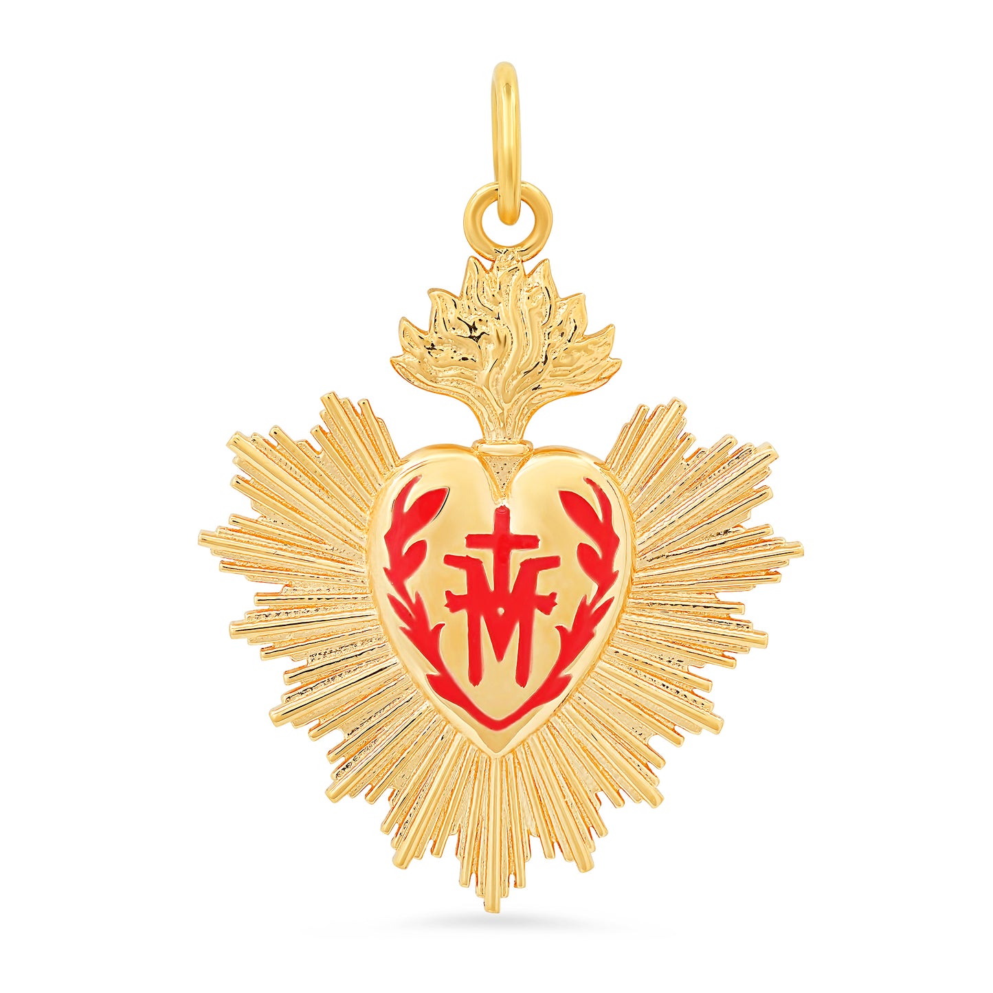 El Corazon Charm 18K Gold Heart Talisman – Colette Jewelry