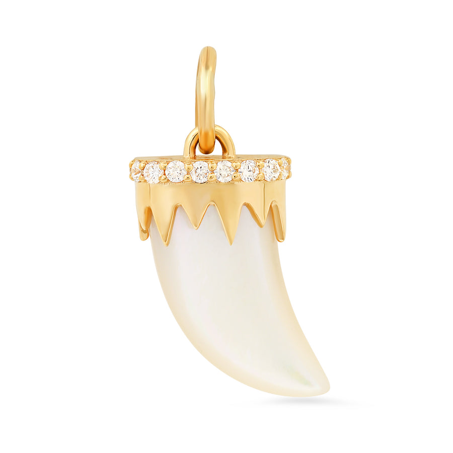 Hardstone Horn Charm 18K Gold — Colette Jewelry