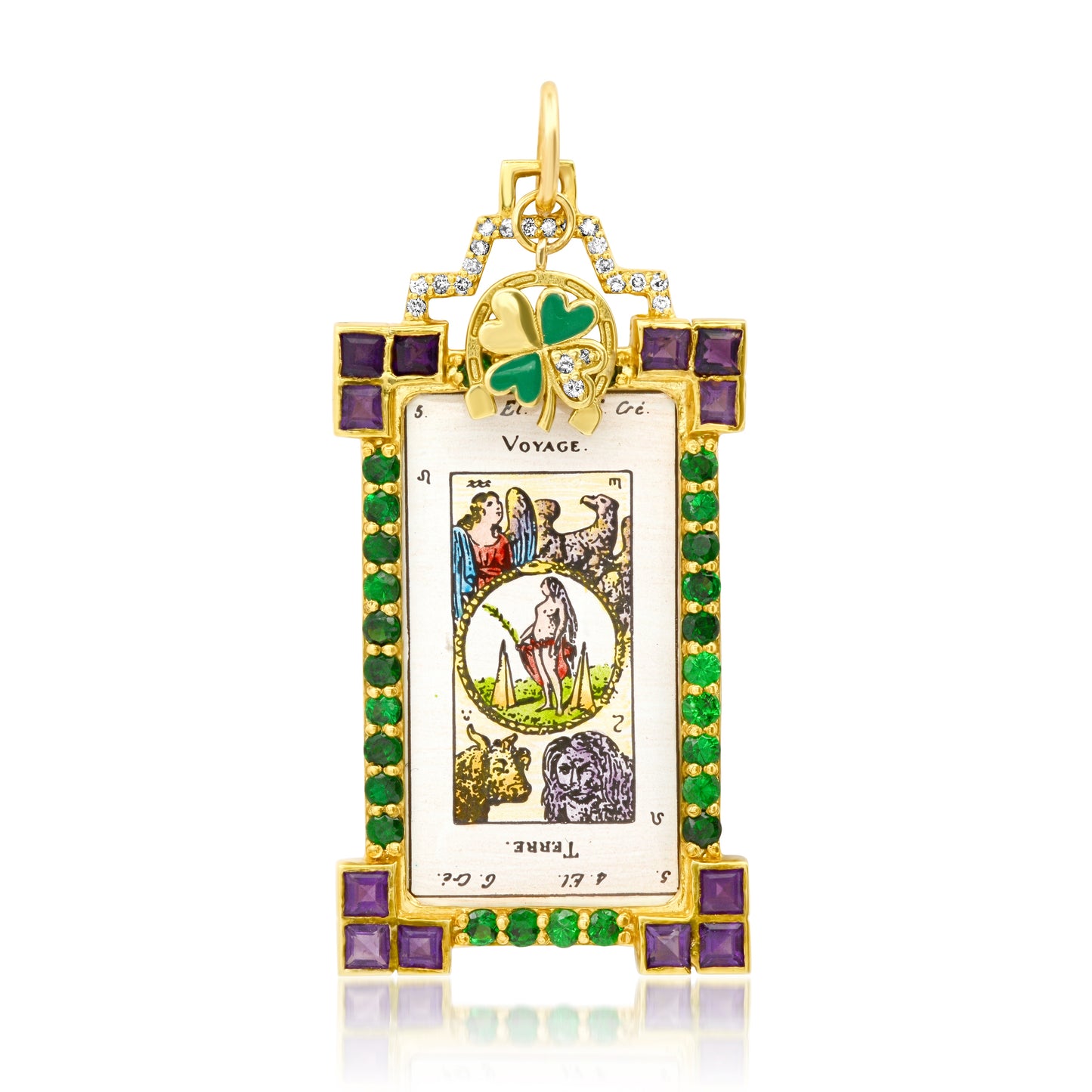 Le Voyage Tarot Charm 18K Gold Colette Jewelry
