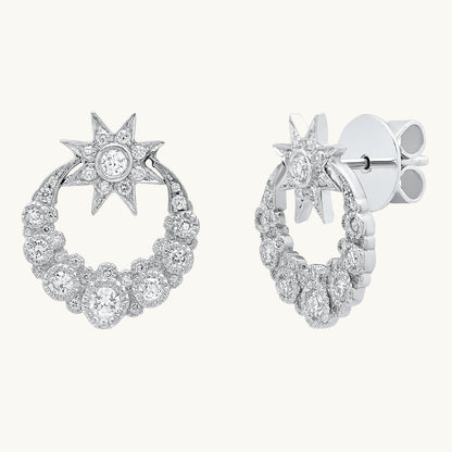 Twinkle Moon Studs — Colette Jewelry