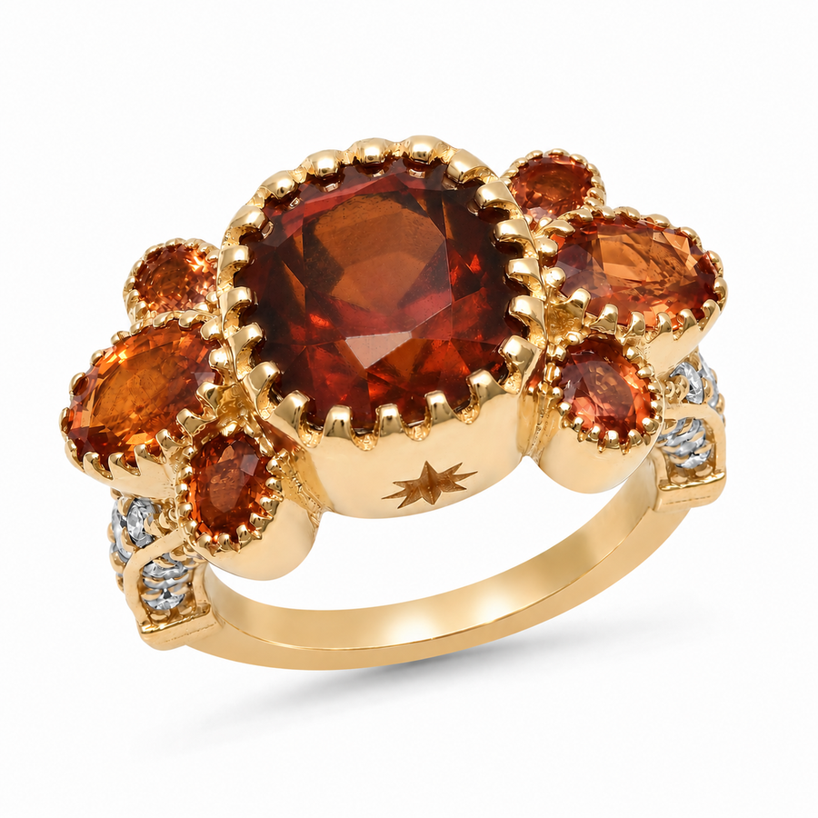 Amber Eclipse Ring