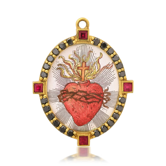 SYC Heart in Fire Medal | Colette Jewelry