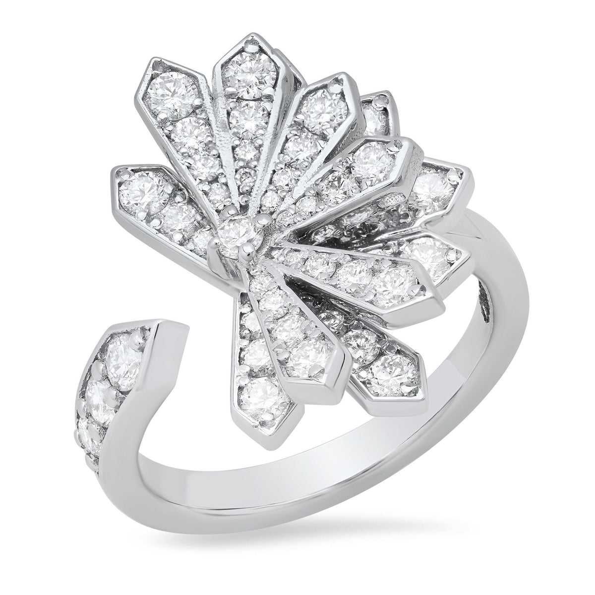 PENACHO Fan Pavé Ring | Colette Jewelry