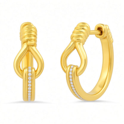 TOI ET MOI Mini Diamond Hoops | Colette Jewelry