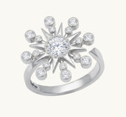 18K WHITE GOLD WHITE DIAMONDS
