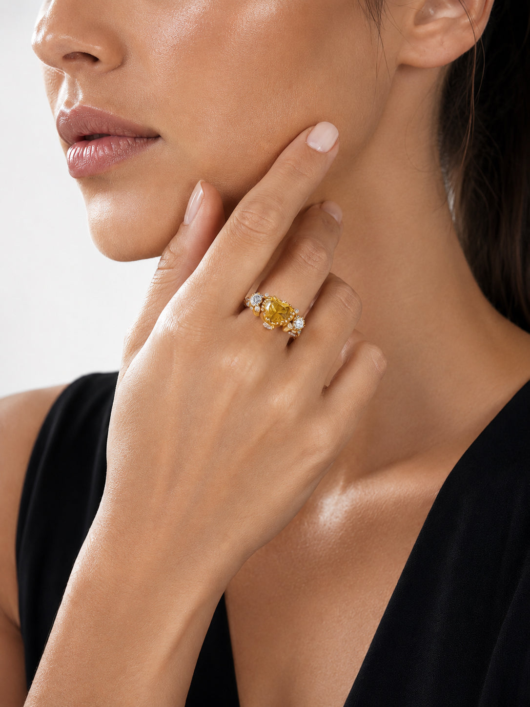 ANIS Charlotte Ring | 18K Yellow Gold & Yellow Sapphire | Colette Jewelry