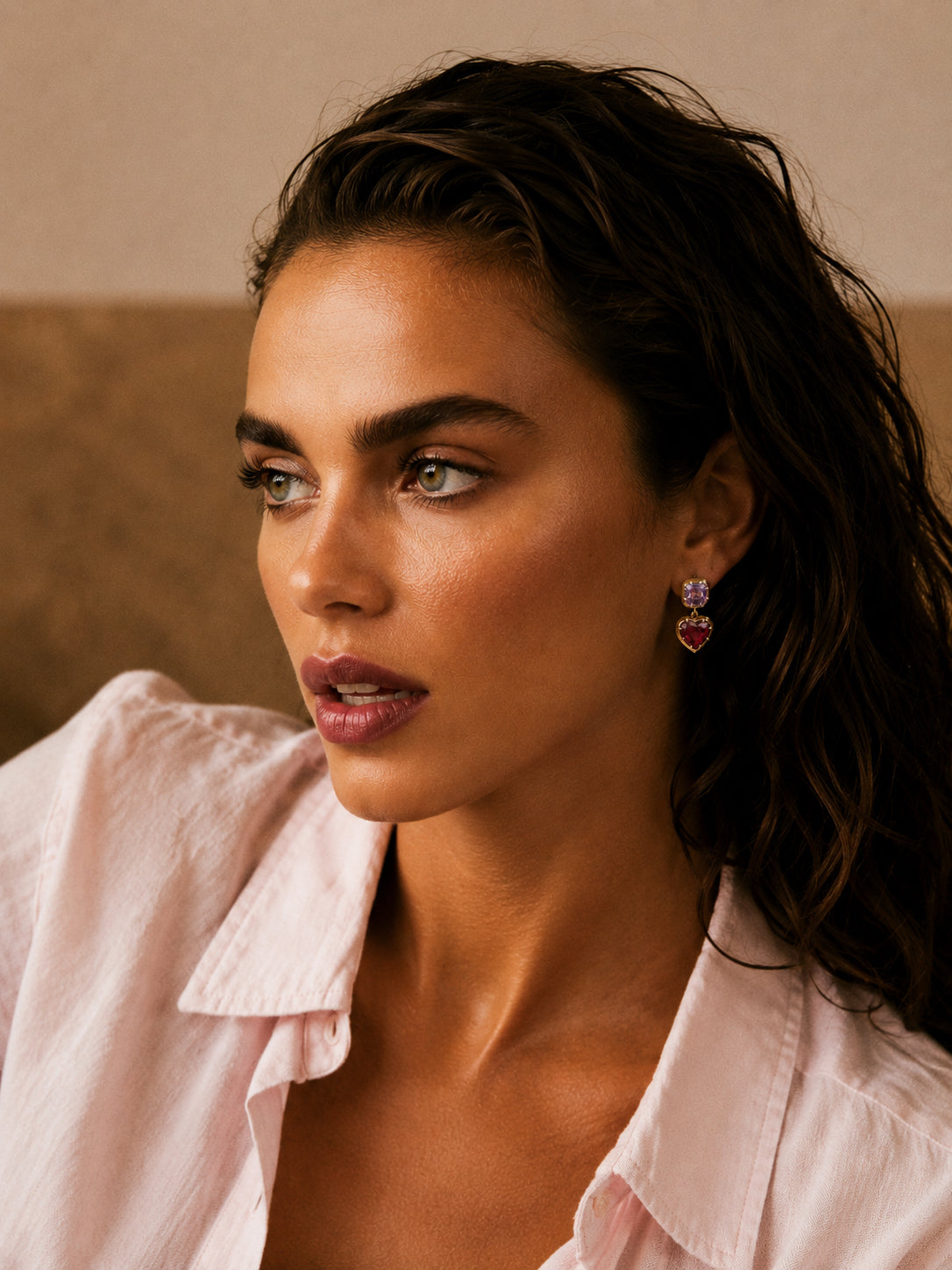 Dita Earrings – Spinel & Rhodolite Garnet | Colette Jewelry