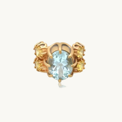ANIS Destello Ear Cuff in 18K Yellow Gold with sapphire — Colette Jewelry