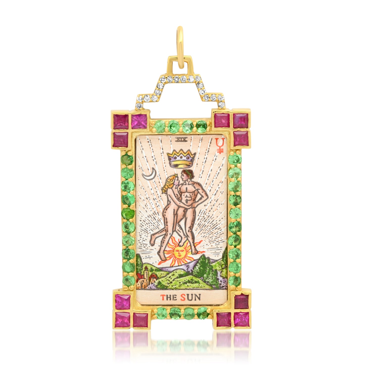 The Sun Tarot Charm 18K Gold Colette Jewelry
