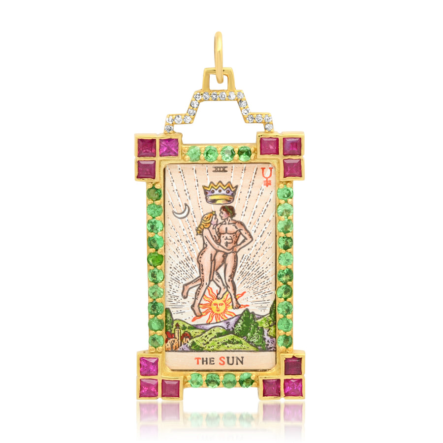 The Sun Tarot Charm 18K Gold Colette Jewelry