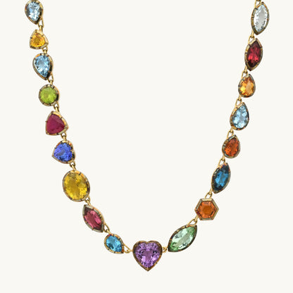 ANIS Jardín de México Necklace in 18K yellow gold with sapphire — Colette Jewelry