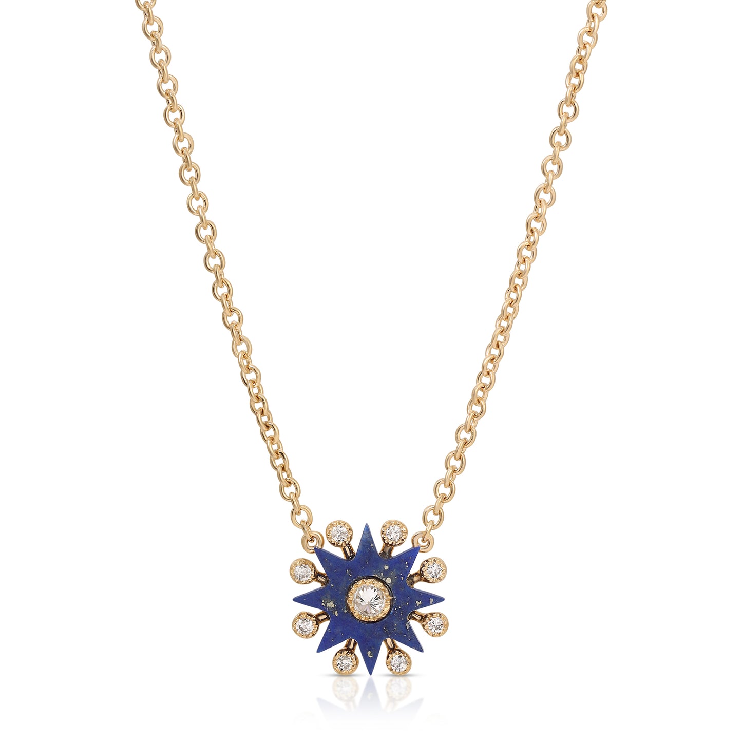 Comète Pendant 18K Gold Diamond & Gemstone Necklace | Colette Jewelry