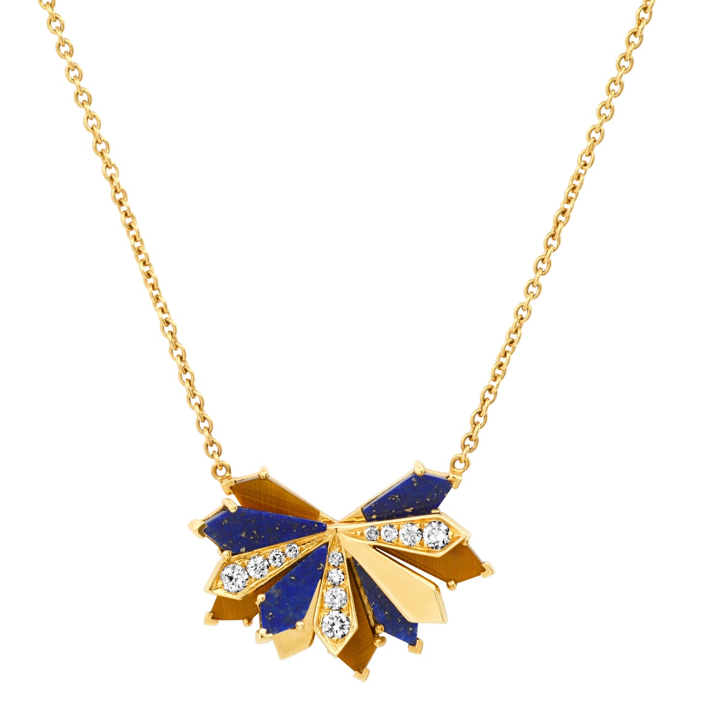Penacho Pendant 18K Gold Diamond Necklace — 2 Combinations | Colette Jewelry