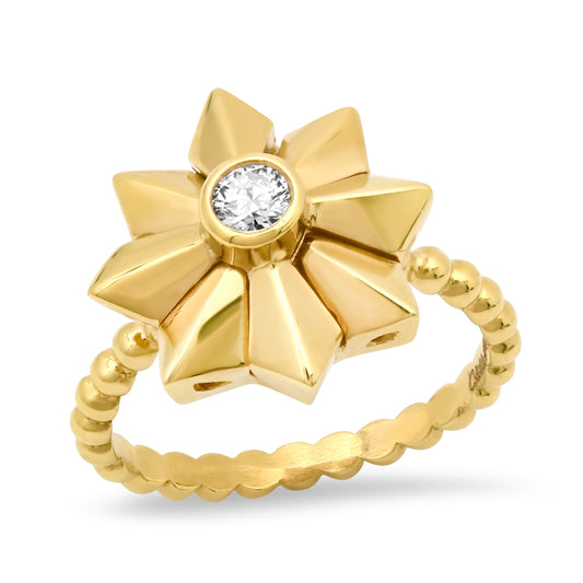 Penacho Small Flower Ring | 18K Gold | Colette Jewelry
