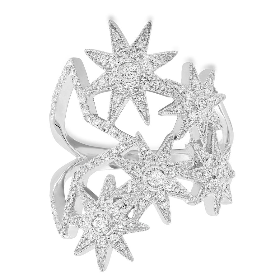 Galaxia Ring 18K Yellow Gold 1.20ct White Diamonds | Colette Jewelry