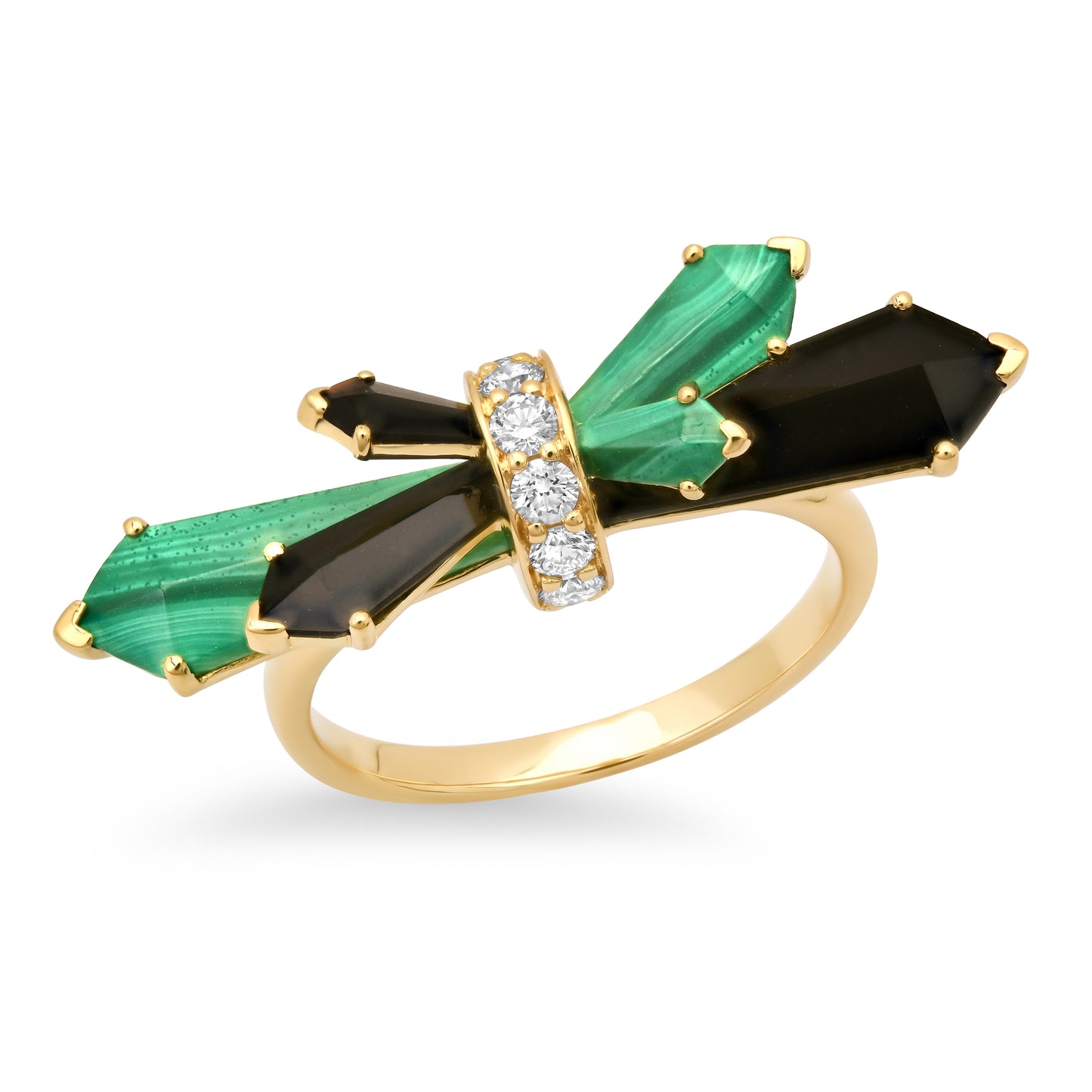 Penacho Mini Fan Ring – 3 Combinations | 18K Gold | Colette Jewelry