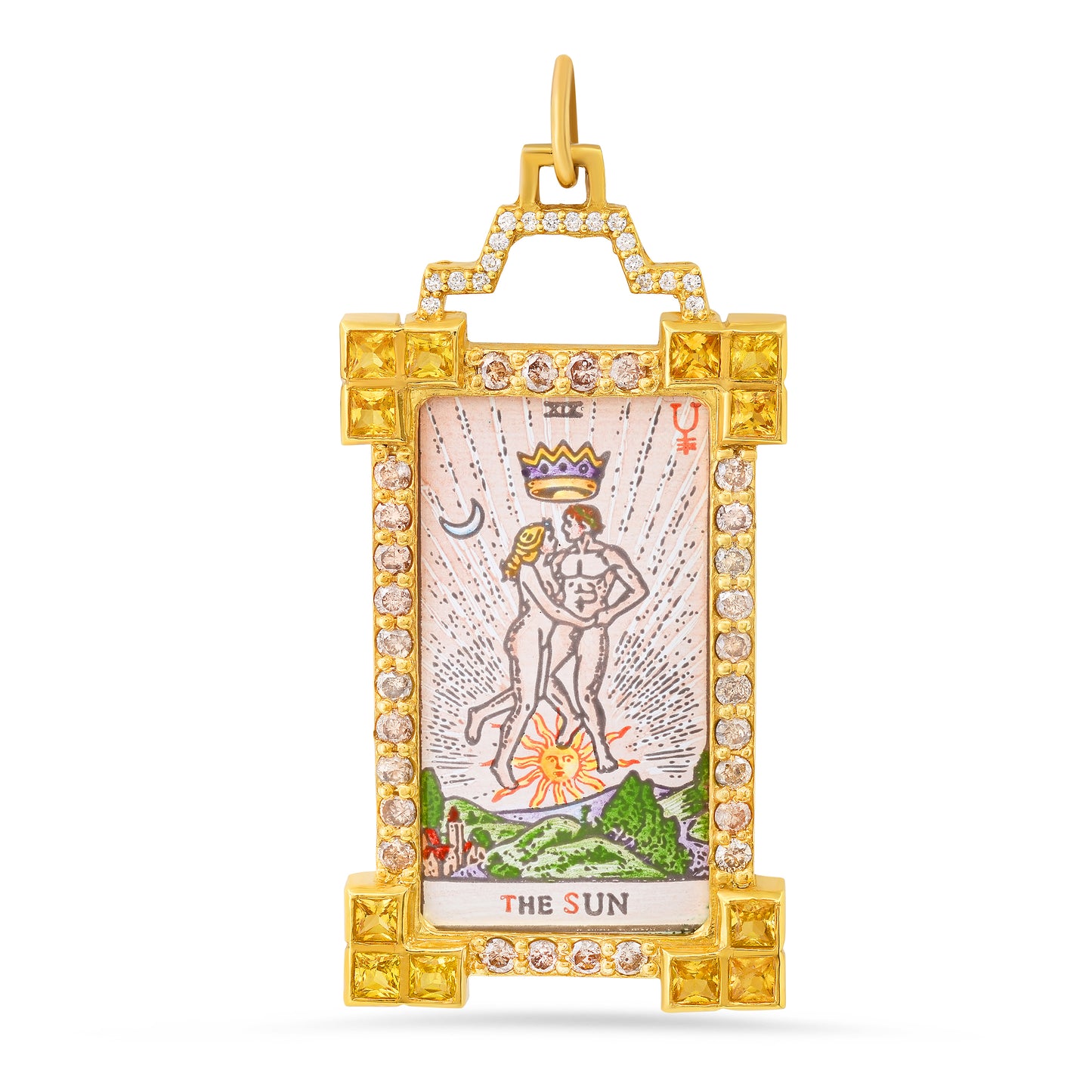 The Sun Tarot Charm 18K Gold Colette Jewelry