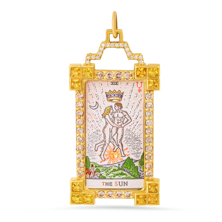 The Sun Tarot Charm 18K Gold Colette Jewelry
