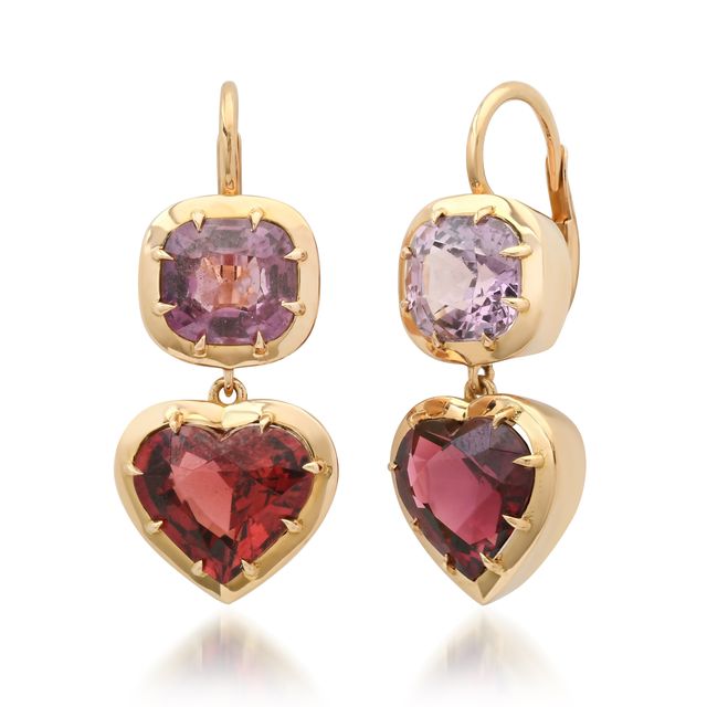 Dita Earrings – Spinel & Rhodolite Garnet | Colette Jewelry