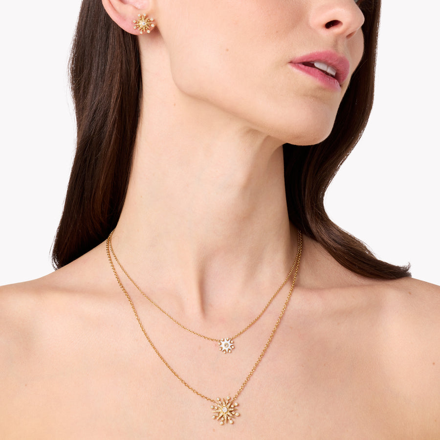 Colette Star Pendant | 18K White & Yellow Gold | Diamond Necklace | Colette Jewelry