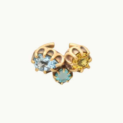ANIS Destello Ear Cuff in 18K yellow gold with sapphire — Colette Jewelry