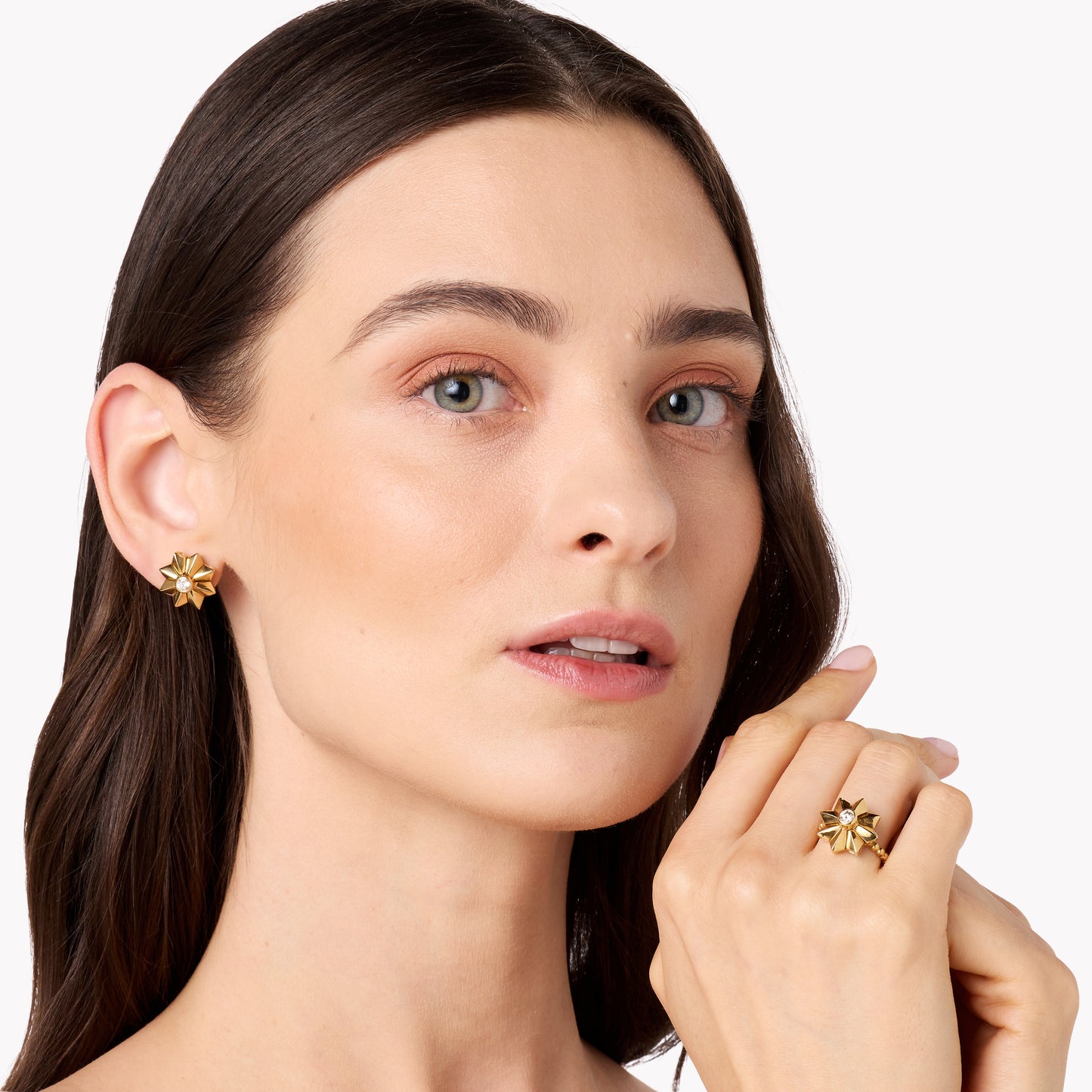 Penacho Small Flower Ring | 18K Gold | Colette Jewelry