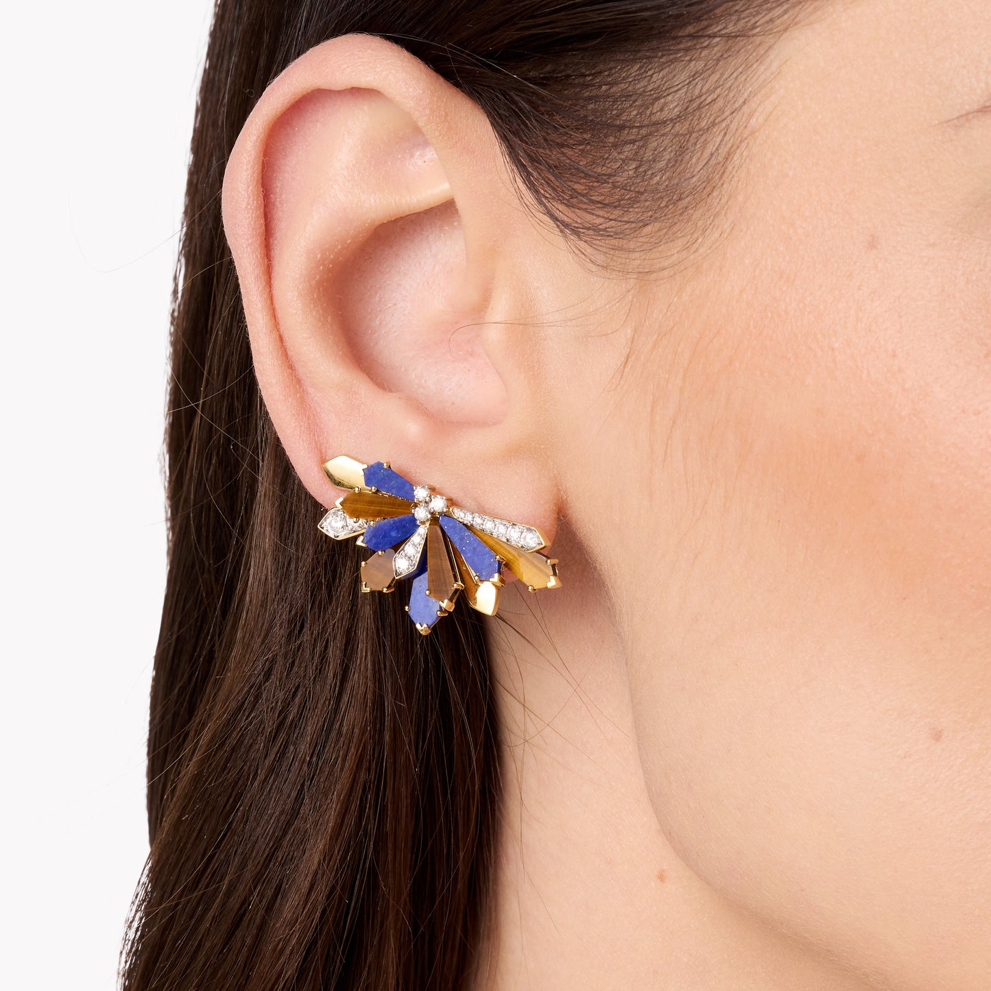 Medium Penacho Studs – 3 Combinations | 18K Gold | Colette Jewelry