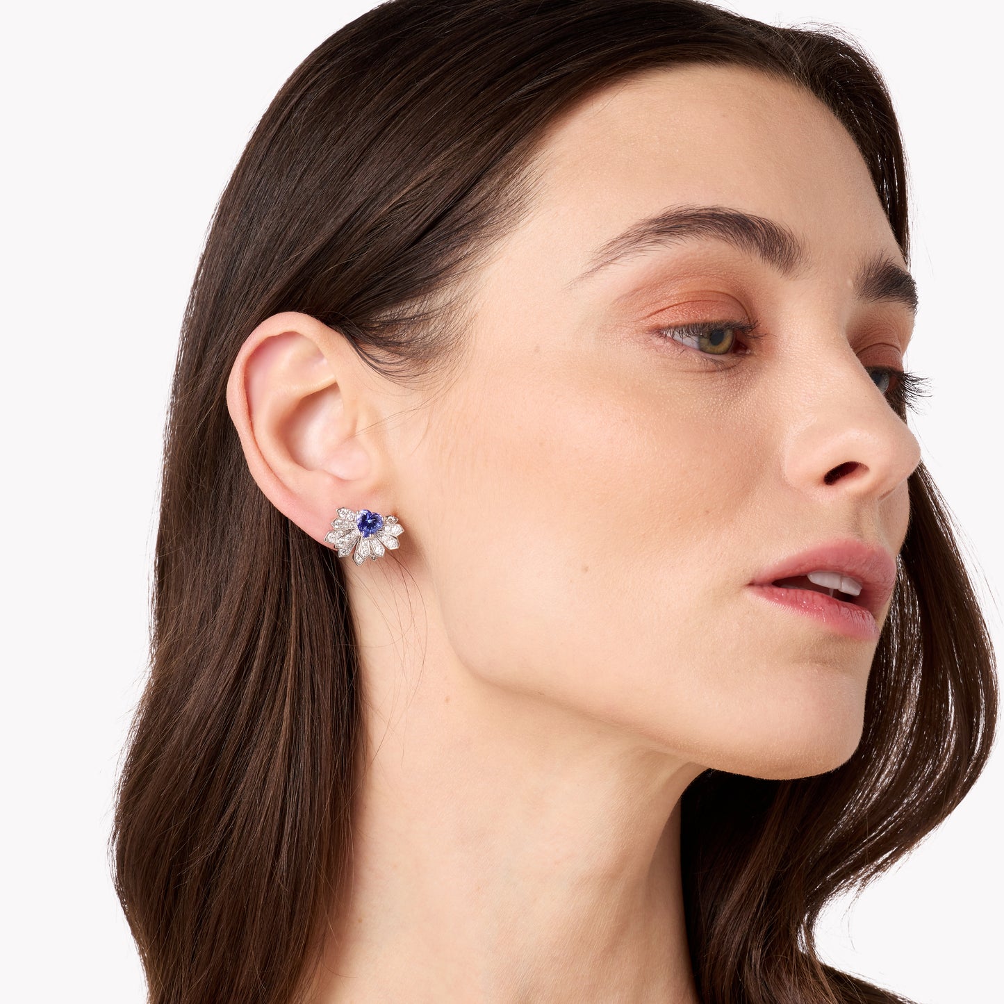 Penacho Earrings in 18K Gold with Blue Sapphires — Colette Jewelry