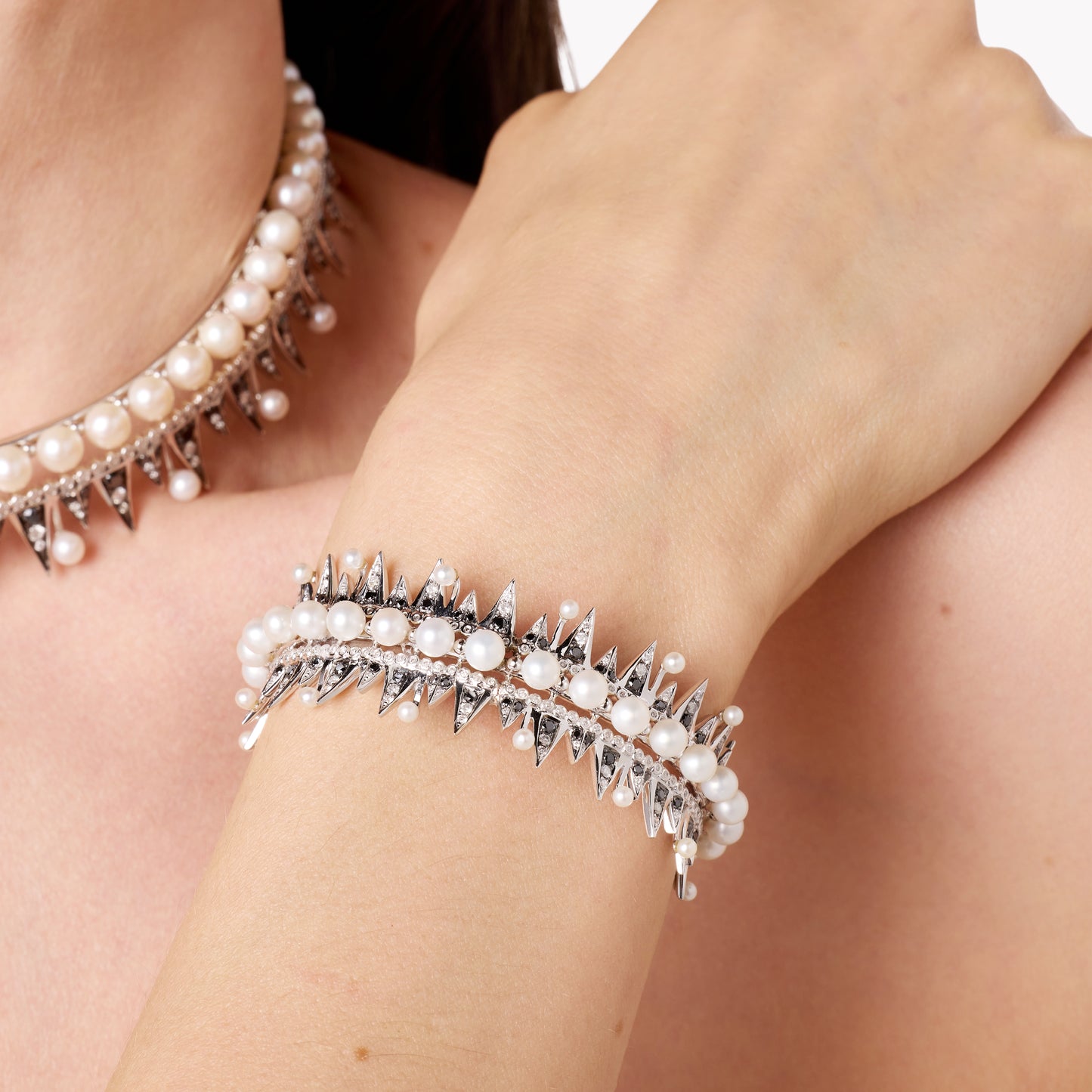 Enchanted Pearl Cuff Bracelet in 18K Gold | Colette Jewelry