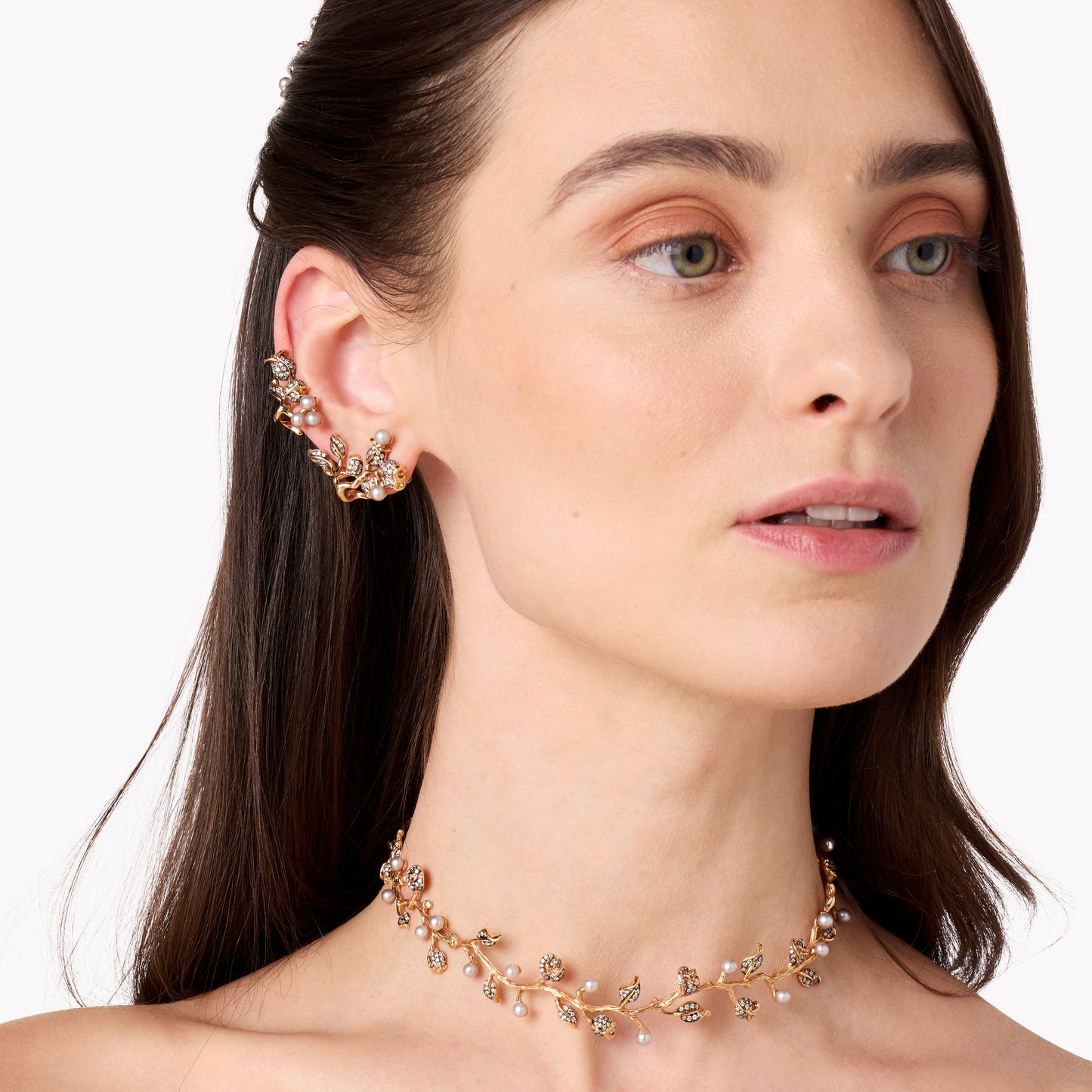 Thistles Choker — 18K Gold & Diamond Necklace | Colette Jewelry