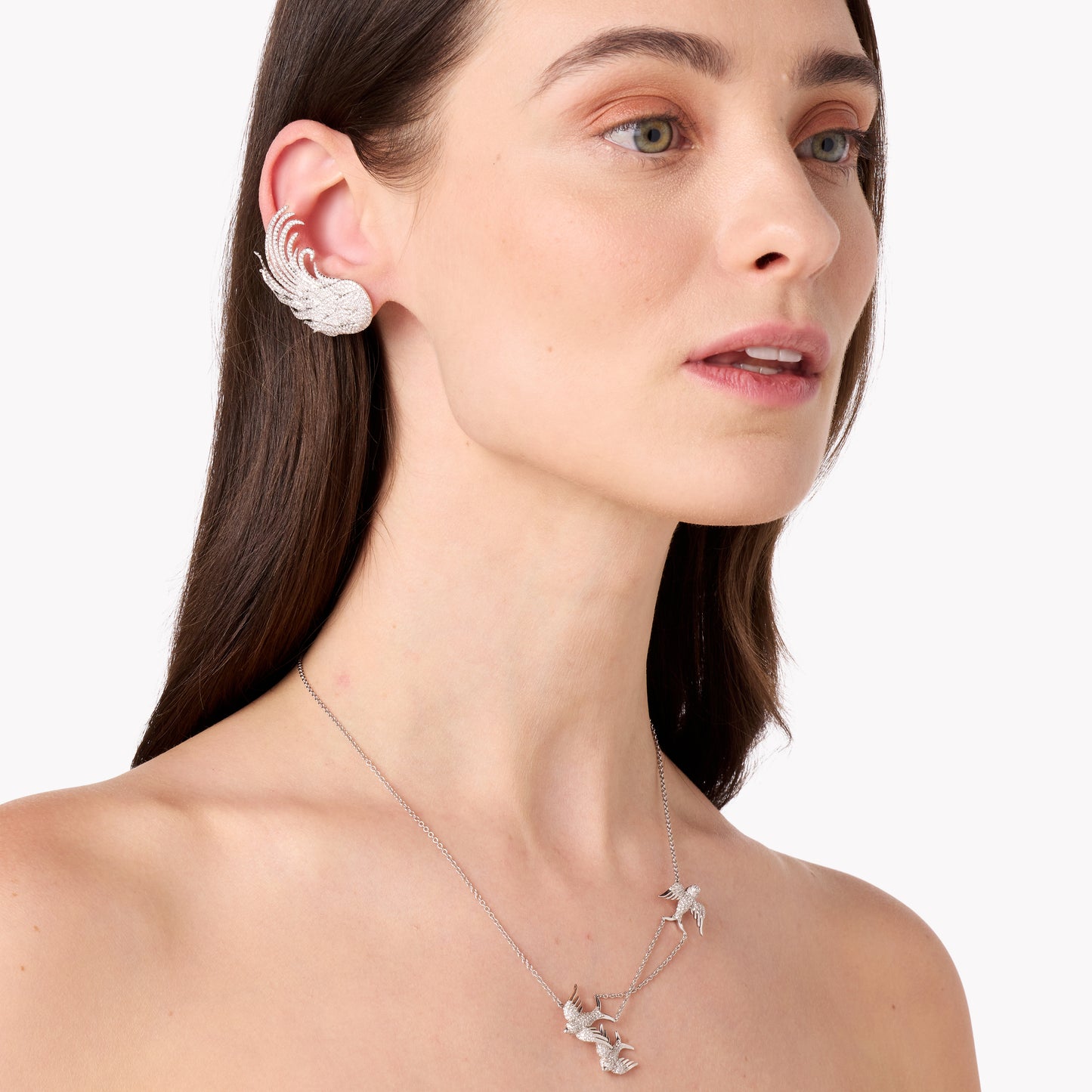 Antalya Ear Cuff | 18K Gold Diamond Ear Cuff | Colette Jewelry