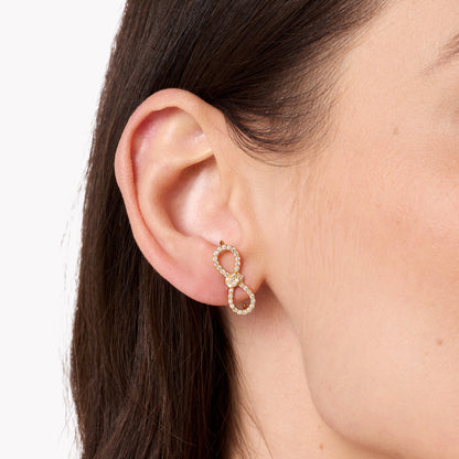 Toi et Moi Full Pavé Stud Earrings — Colette Jewelry