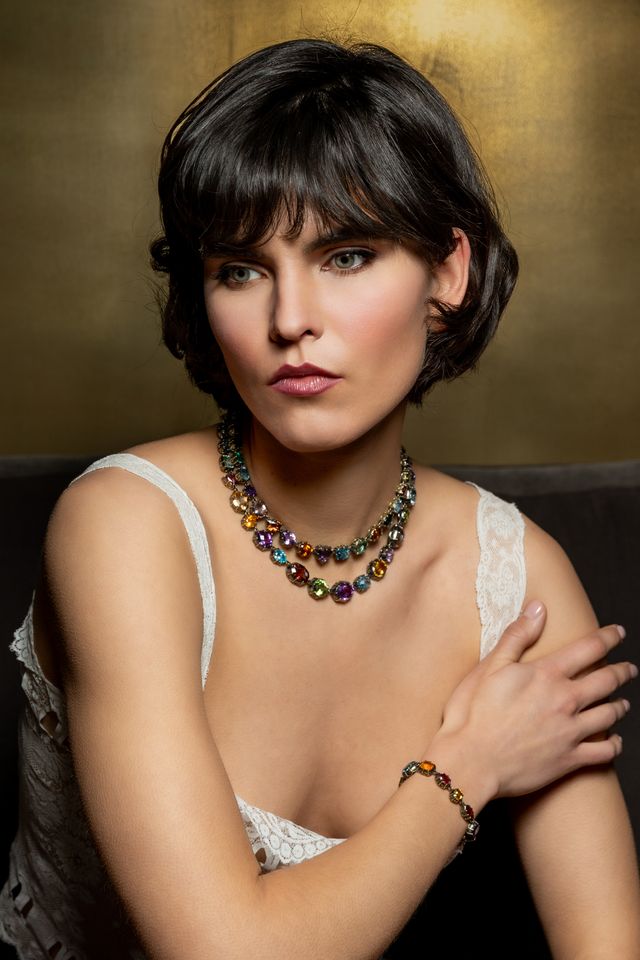 Danvou Bracelet – 18K Gold & Mixed Gemstones | Colette Jewelry