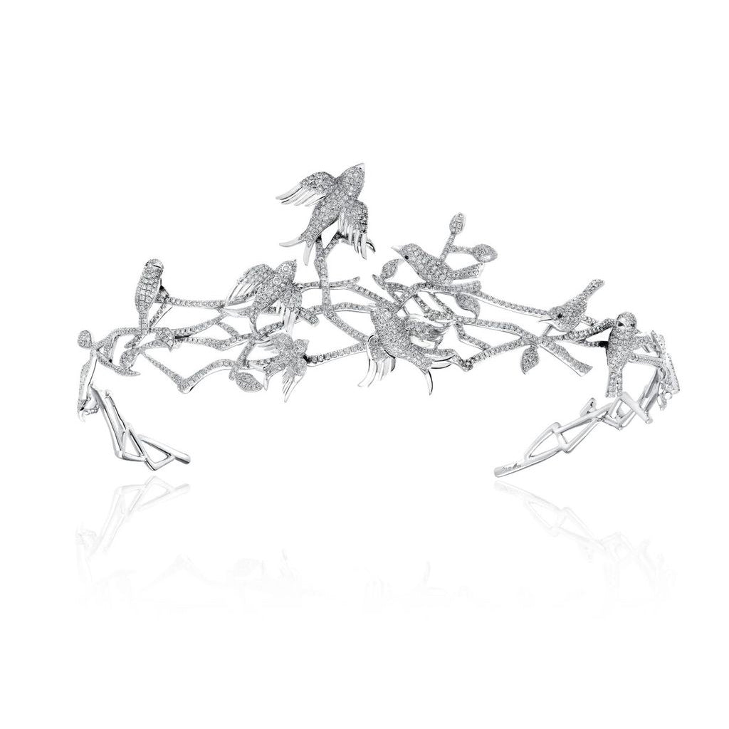 Harem Crown 18K Gold Diamond Head Piece — Colette Jewelry