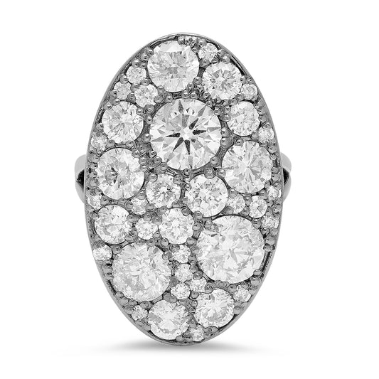 Guillaume Cluster Ring in White Gold with Diamonds | Colette Jewelry