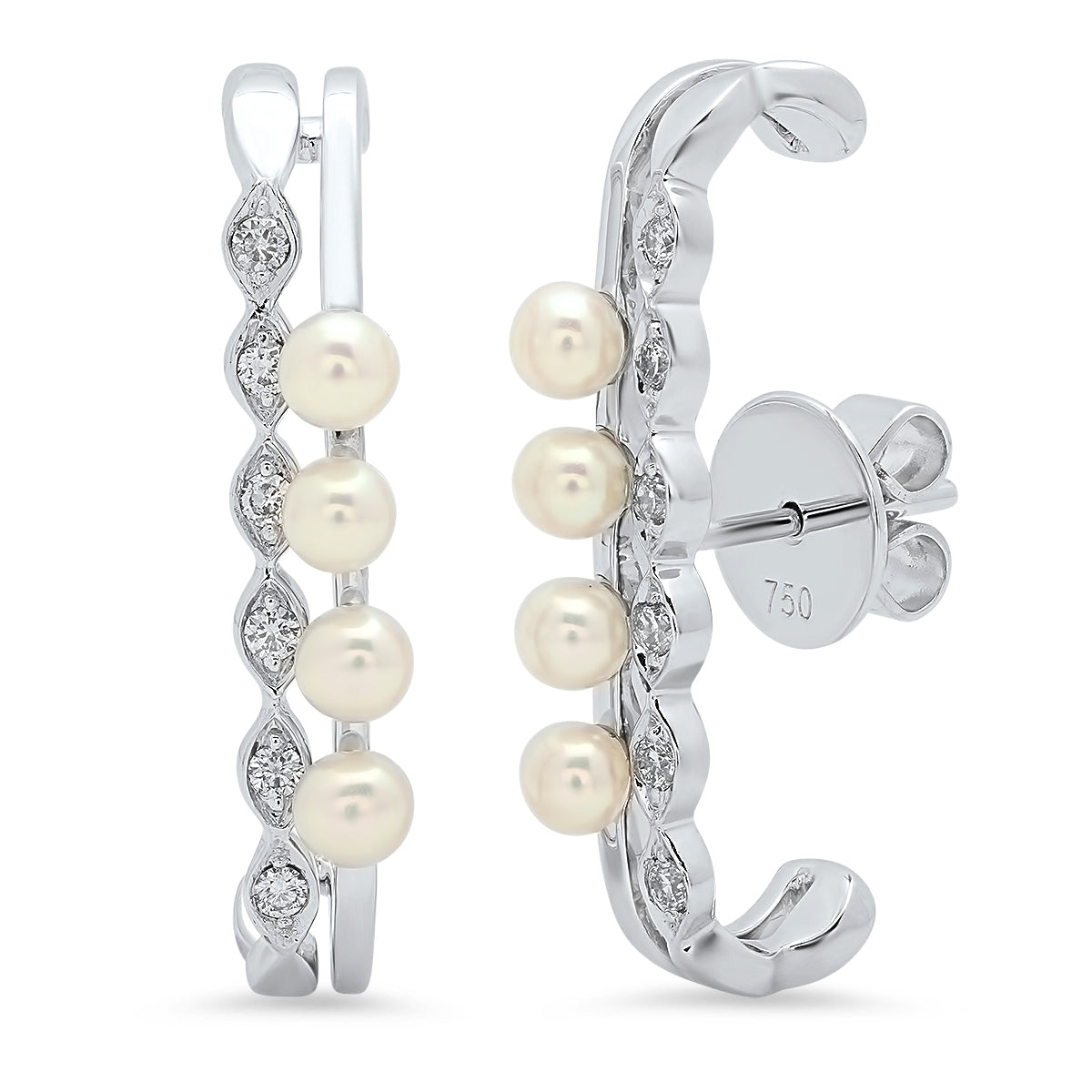 2D Lobe Cuffs – 18K Gold Geometric Ear Cuffs | Colette Jewelry