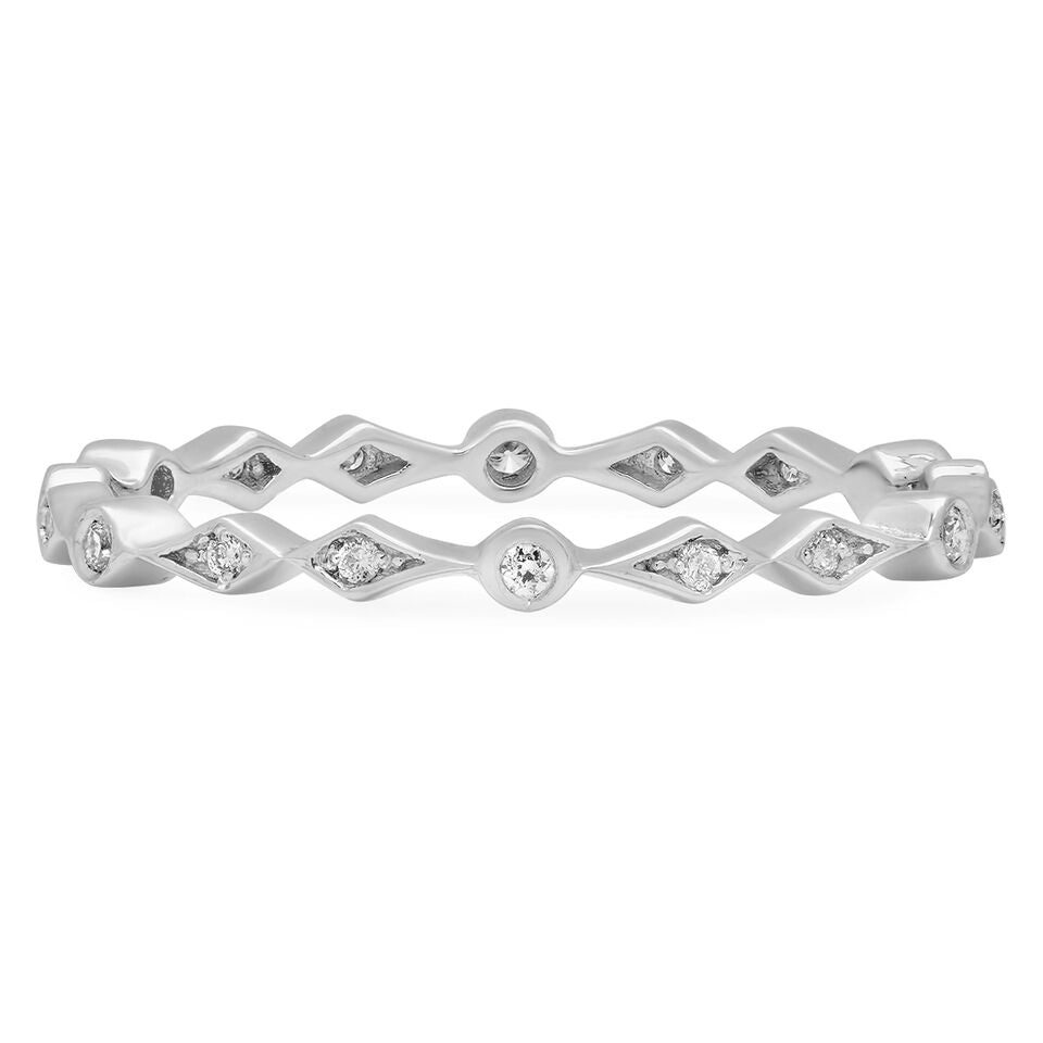 Entice Ring in 18K Gold Diamond Ring with brilliant-cut diamond — Colette Jewelry