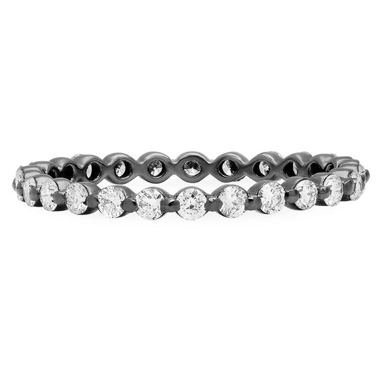 Eternity Ring in 18K Gold with Brilliant-Cut Diamonds — Colette Jewelry