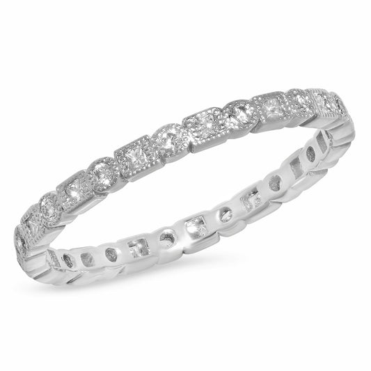 Randy Eternity Ring – Diamond Band in 18K Gold | Colette Jewelry