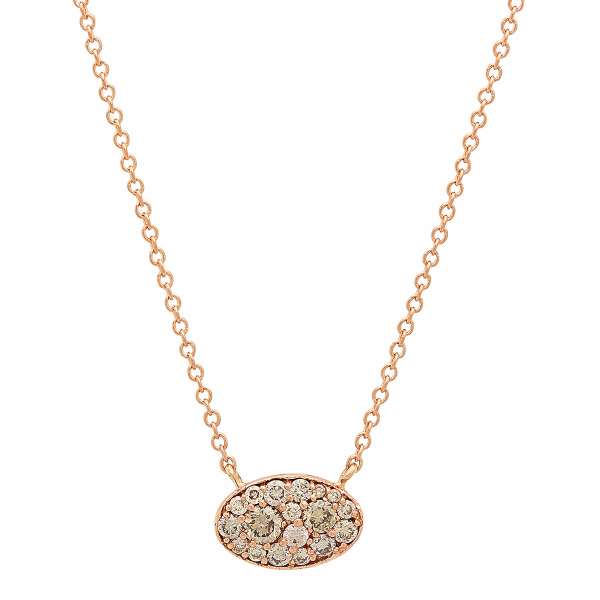 Les Petit Cluster Champagne Diamond Necklace | Colette Jewelry
