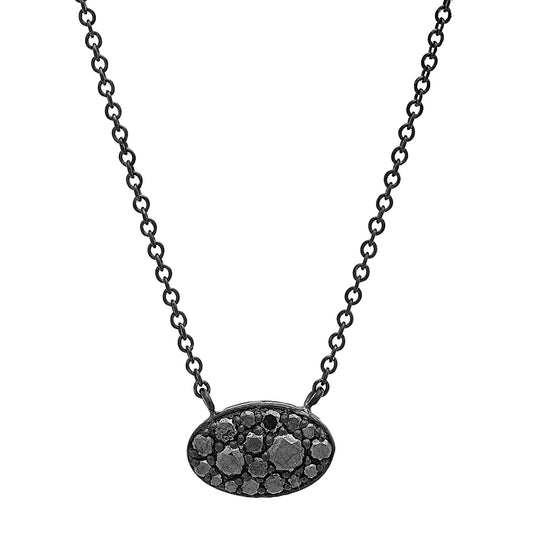 Les Petit Cluster Pendant Black Diamonds Necklace | Colette Jewelry