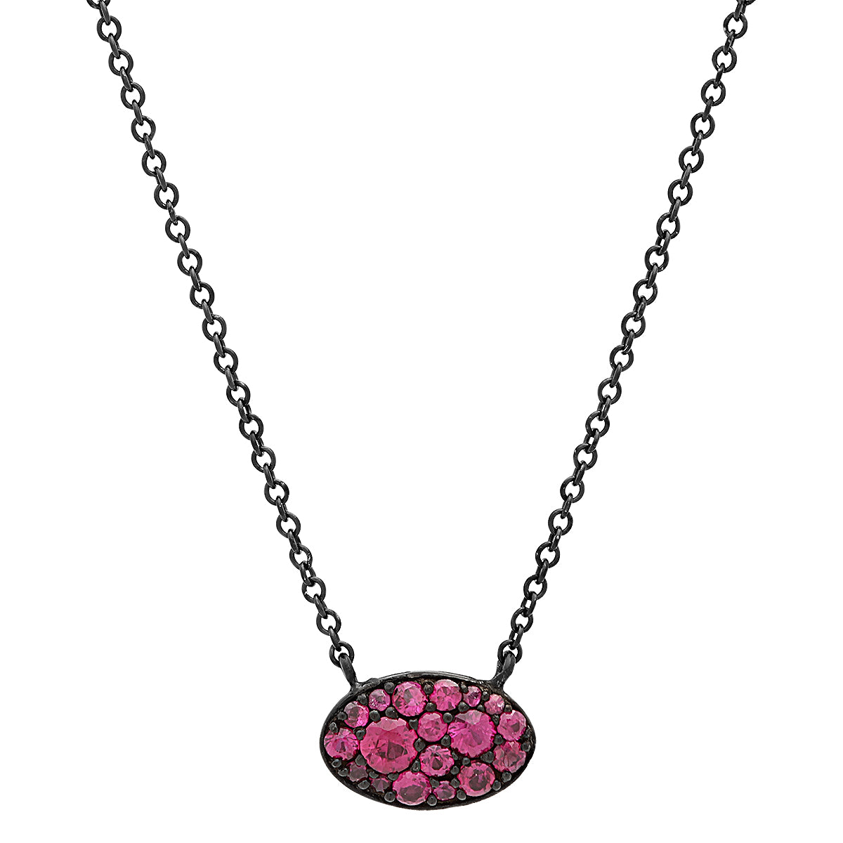 Les Petit Cluster Pendant Ruby 18K Gold Necklace | Colette Jewelry