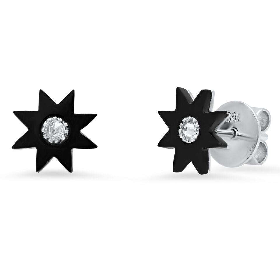 Turquoise Hardstone Stud Earrings | 18K Gold | Colette Jewelry