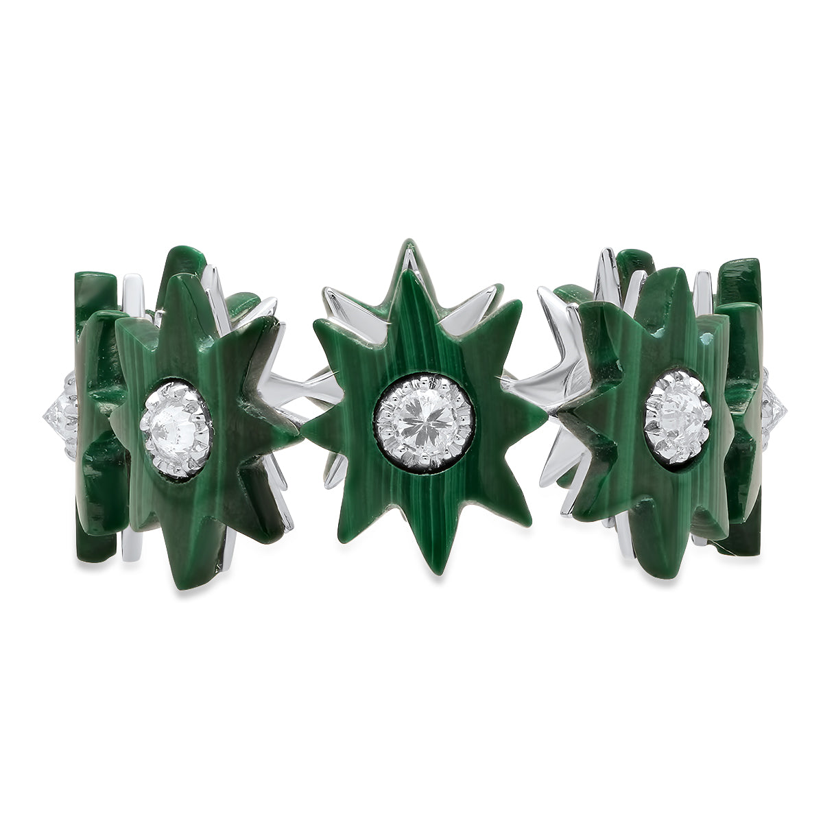 Star Infinity Ring in 18K Gold with Diamonds — Colette Jewelry