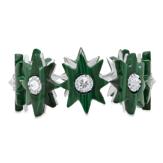 Star Infinity Ring in 18K Gold with Diamonds — Colette Jewelry