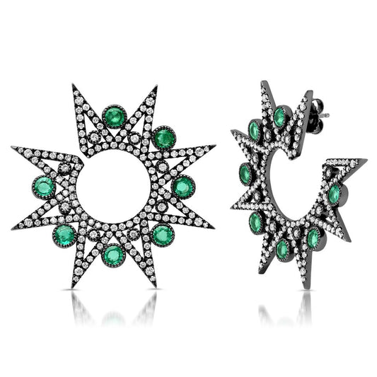 Spike Star Stud Earrings in 18K Gold | Colette Jewelry