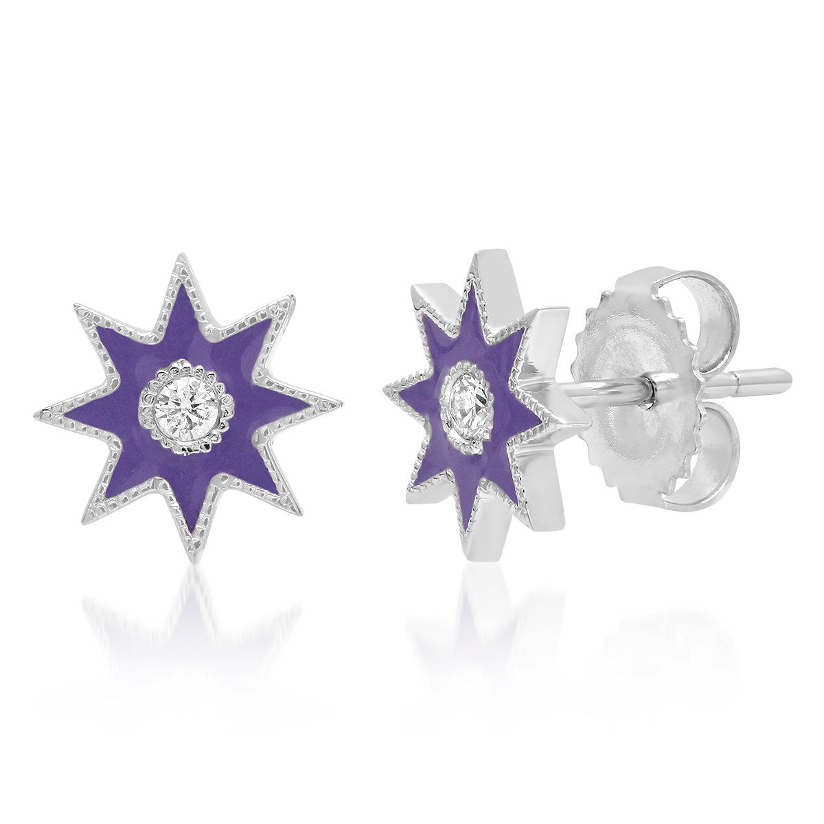 Twinkle Star Studs – Diamond Star Earrings | Colette Jewelry